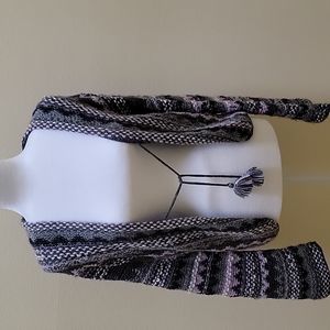 Calypso Bell Sleeve Alpaca Open Cardigan Size S